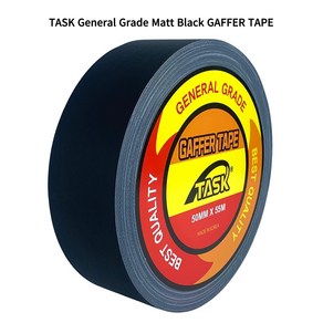 테스크 수출용(국내산) 개퍼테이프 무광 면테이프 50MM X 55M MATT BLACK, 1개