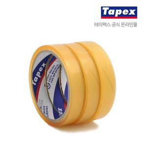 테이팩스 OPP테이프 투명 18mm x 25M(3입) 40롤 1BOX, 120개