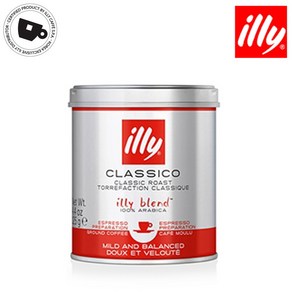 illy 일리 클라시코 인텐소 디카페인 분쇄 125g, 클라시코(분쇄), 1개