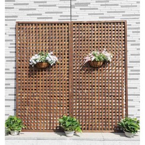 야외가림막 텃밭 정원 발코니 울타리 펜스 격자무늬, 카본 체크 60x90cm