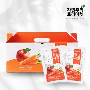 1+1 무농약 국내산 사과 당근 사과즙 사과당근주스 30팩*2 100ml, 60개