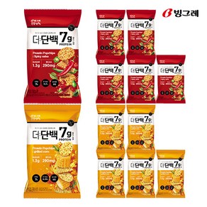 빙그레 더단백 팝칩 3종 12개입 골라담기, 더단백 팝칩 군옥수수맛+매콤살사맛 각6개입, 12개