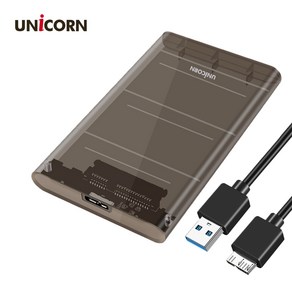 유니콘 A타입 2.5인치 USB3.1 외장하드케이스 HDD SDD HD-7000G, 6TB