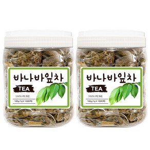 좋은아침 바나바잎차 티백 100티 건조 바나바잎 바나나잎 차, 1g, 100개입, 2개