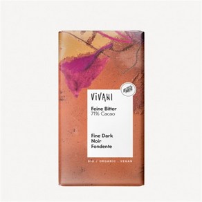 Vivani 비바니 71% 카카오 다크 초콜릿 100g, 1개