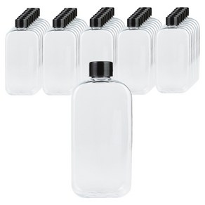 가인글로벌 납작페트250 페트병 + 블랙캡 음료 페트용기, 50개, 250ml