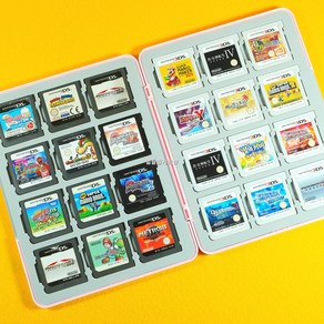 [188]닌텐도 3DS 2DS DS 마그네틱 자석타입 실리콘 칩 케이스 24개입 안전보관, 1개, 옐로옐로, 3DS-CHIP24MG