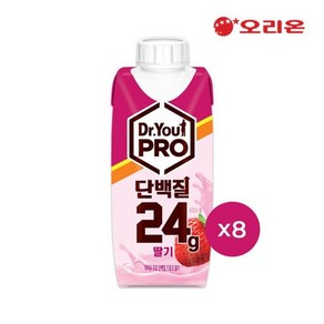 오리온 닥터유 프로 드링크 단백질 딸기맛(250ml) x 8팩, 8개, 250ml