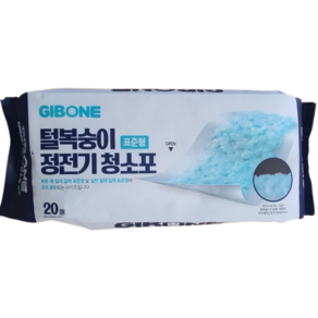 기본에 털복숭이 정전기 청소포 20매, 1개