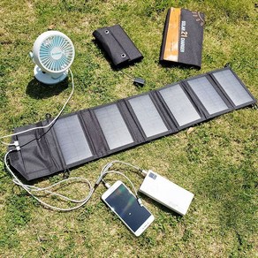 30W 휴대용 태양광 패널 접이식 충전판 야외 전원 핸드폰 보조배터리 급속 충전, 30w(6패널)