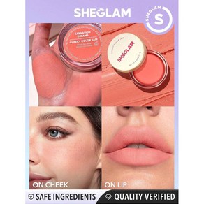 쉬글램 sheglam 립앤치크 블러셔 칼라 잼 칼라 잼 카네이션 드림 6 쉐이드, 1개