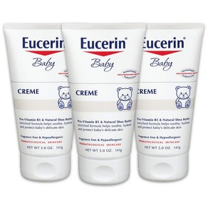 Eucein Baby Ceam 유세린 베이비 유아 크림 5oz(141g) 3팩, 3개