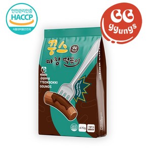 꿍스 짜장떡볶이 470g 사리면 포함 짜장의 변신 업그레이드, 1개