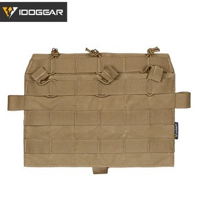 PEW 전술 5.56 Mag 파우치 패널 AVS JPC2.0 용 트리플 맥 캐리어 MOLLE 플랩, [02] Coyote Bown, 1개