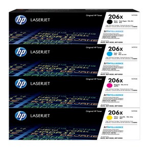 HP HP 정품토너 No.206X W2110X W2111X W2112X W2113X 4색세트, 1개