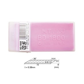 NT/컷터칼날 BD-1800/30도 칼날/100매입