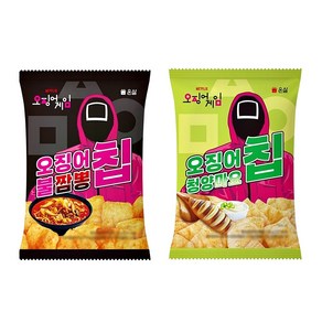 오징어 청양마요칩 x 불짬뽕칩, 2세트, 50g