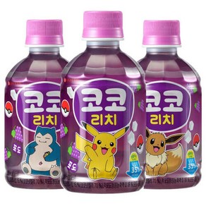 롯데칠성음료 코코리치 포도 280mlx24펫, 24개, 280ml