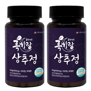 흑하랑 상추정 국산 500mg x 100알 HACCP 인증제품, 100정, 2개