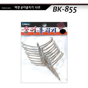 운피싱 BKC 숭어 훌치기 바늘 중 10개입 1봉지, 1세트