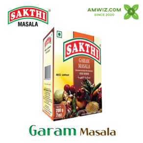 SAKTHI GARAM 사티 가람 마살라 200g AMWIZ, 1개