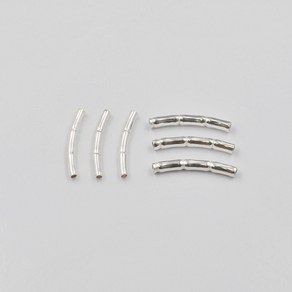 925 실버 부자재 대나무 은파이프 팔찌 목걸이만들기 재료 (1개), 2x18mm