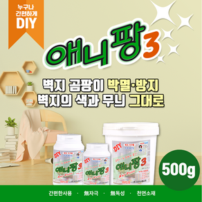 곰팡이 제거 방지 벽지가구 투명페인트 반영구적 간편시공 요물애니팡3 DIY 500g, 1개, 화이트