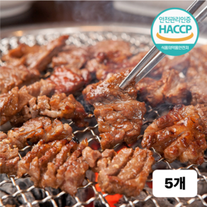 맛꾼 국내산 한돈 뼈 없는 특제 양념갈비 1.5kg, 5개, 300g