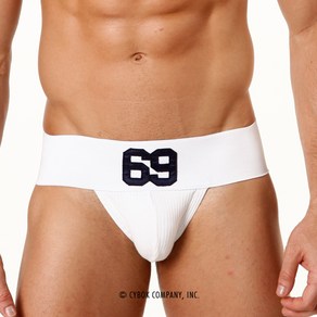 METROMALEWEAR [M2W] 69 Rib Cotton Classic Jock Stap White (3001-C69)