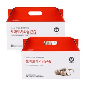 [김재식헬스푸드] 토마토 사과 당근즙 100ml x 60팩(총2박스), 2개