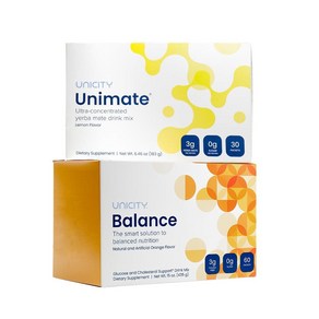 Unicity Feel Geat System - 밸런스 60 pack Tasting Lemon Ginge Unimate, 1개, 60정