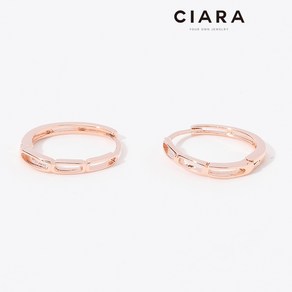 CIARA 14K Saviano 뜨레 서클 원터치 귀걸이(GoldPlated)