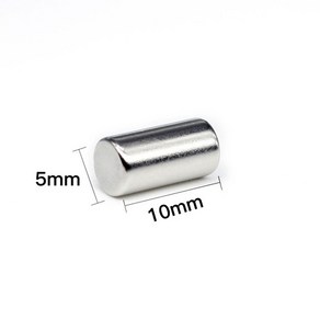 초강력 네오디움 ND 5mmx10mm 원형자석(1개)