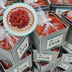 [송하식품] A급 오징어젓(중국) 대용량 업소용, 1개, 5kg