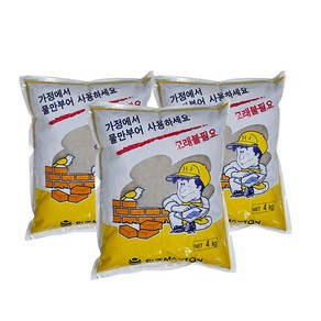 비앤티 몰탈시멘트(모래없이 사용하는 시멘트) 4kg x 3봉, 1세트