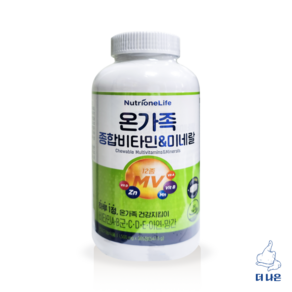 뉴트리원 온가족 종합비타민 미네랄 1500mg x 365정, 1개