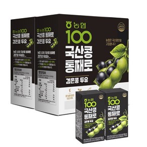 농협100 국산콩 통째로 검은콩 두유, 190ml, 32개