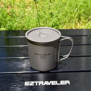 EZTRAVELER 이지트래블러 [안전발전소] 티타늄 싱글머그 시리즈 220ml 300ml 450ml 600ml 티타늄컵 캠핑컵 등산컵