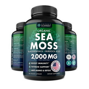 시크릿엘리먼트 바다이끼 씨모스 120캡슐 Secret Element Sea Moss Bladderwrack Burdock Root