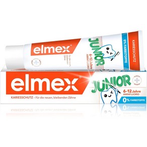 elmex 엘멕스 주니어 치약 6-12세 75ml 민트맛, 1개