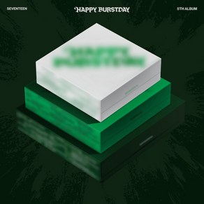 세븐틴 정규 5집 앨범 HAPPY BURSTDAY SEVENTEEN 일반반, 일반반 NEW MYSELF 버전 그린