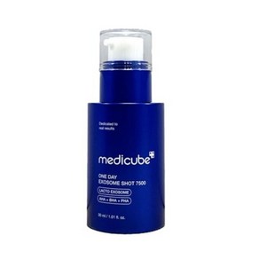 [NEW] 메디큐브 제로 원데이 엑소좀 샷 모공 앰플 7500 medicube zeo one day exosome shot 7500, 1개, 30ml