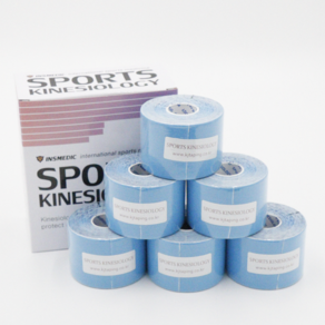 인스메딕 컬러 테이프(INSMEDIC Colo kinesiology tape), 하늘색, 6개, 6개입