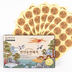 부치카 골드 천년동전패치 총75매 후끈후끈찜질방 프리미엄동전패치, 1개