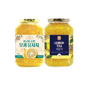 녹차원 자몽차 1kg + 레몬차 1kg, 2개