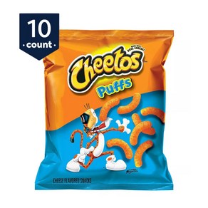 [미국직배송]치토스 미니사이즈 Cheetos, 24.8g, 10개, 치토스 퍼프 치즈맛 미니백