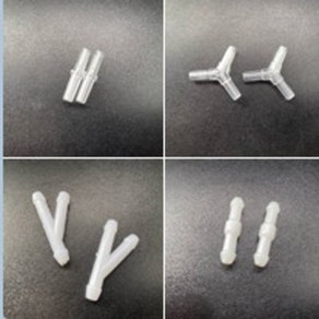 브로와 연결구 아크릴 투명 브로와 연결부품 Y자 T자 1자 싱글라인, 반투명 ( 일자 X 2개 ), 1개