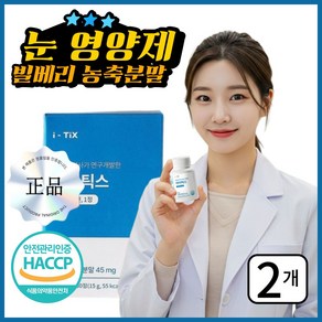 [정품] 아이틱스 눈영양제 비문복합물 눈 건강 솔루션, 2개, 30회분
