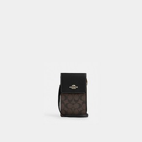 COACH 코치 CM234 노스사우스 시그니처 캔버스 폰 크로스백