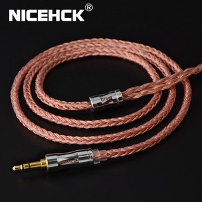 N5005케이블 호환 NiceHCK 이어폰 케이블 고순도 구리 이어버드 타임리스 MK4 F1 16 2.5mm QDC2 핀, 없음, 12) 4.4mm With QDC